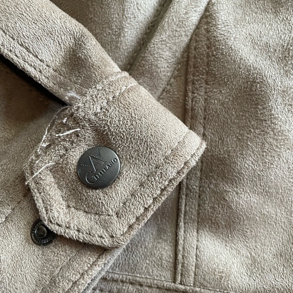 Suede Leather Bomber Jacket GA Milano Made in Italy Men’s Large - Picture 14 of 16